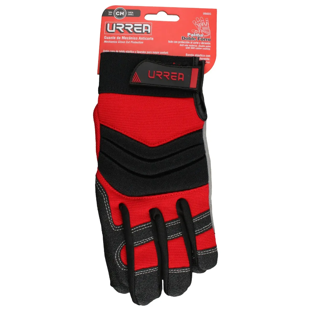 Guantes de mecánico con protección al corte M