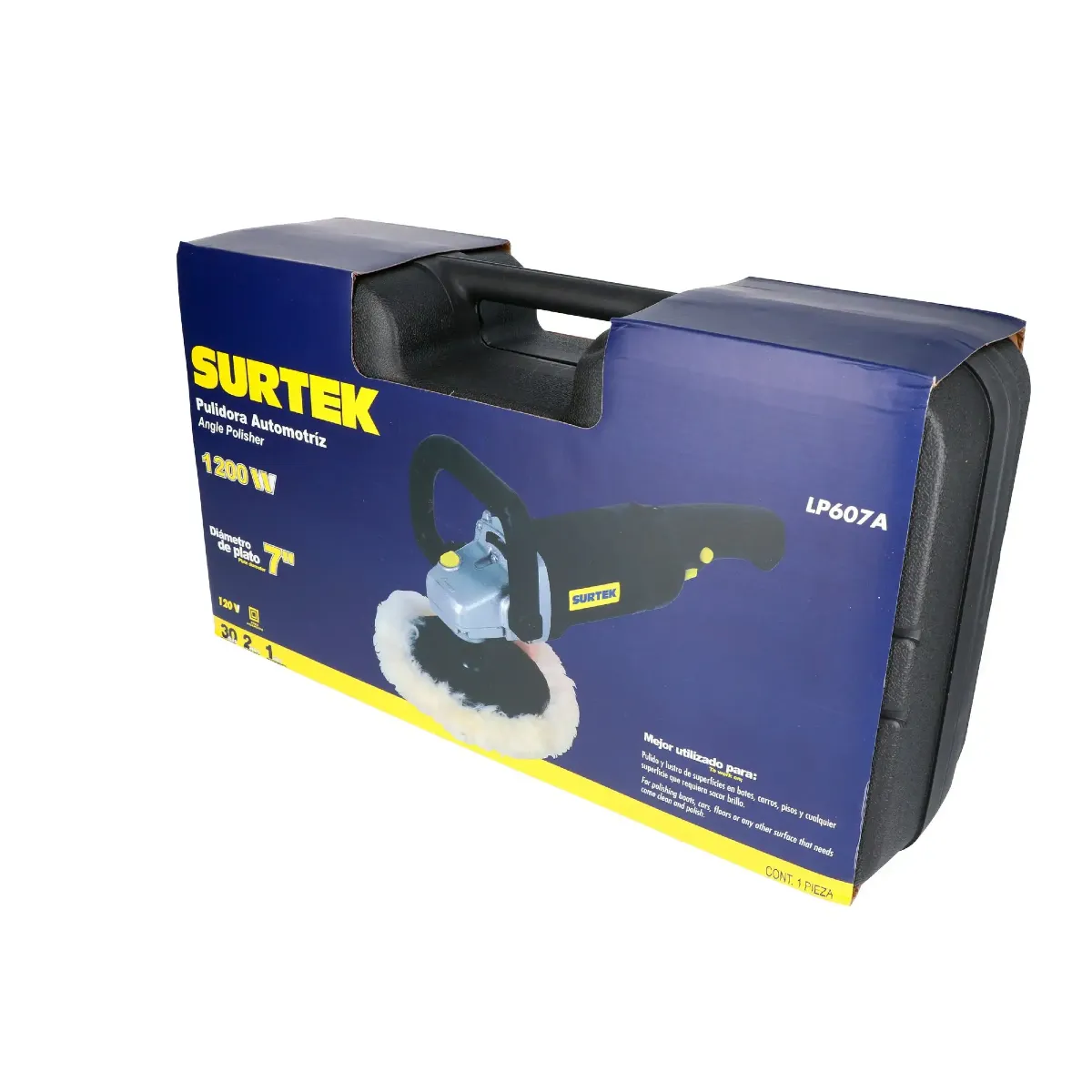 Pulidora angular 7" 600 - 3000 RPM1200 W, 120 V