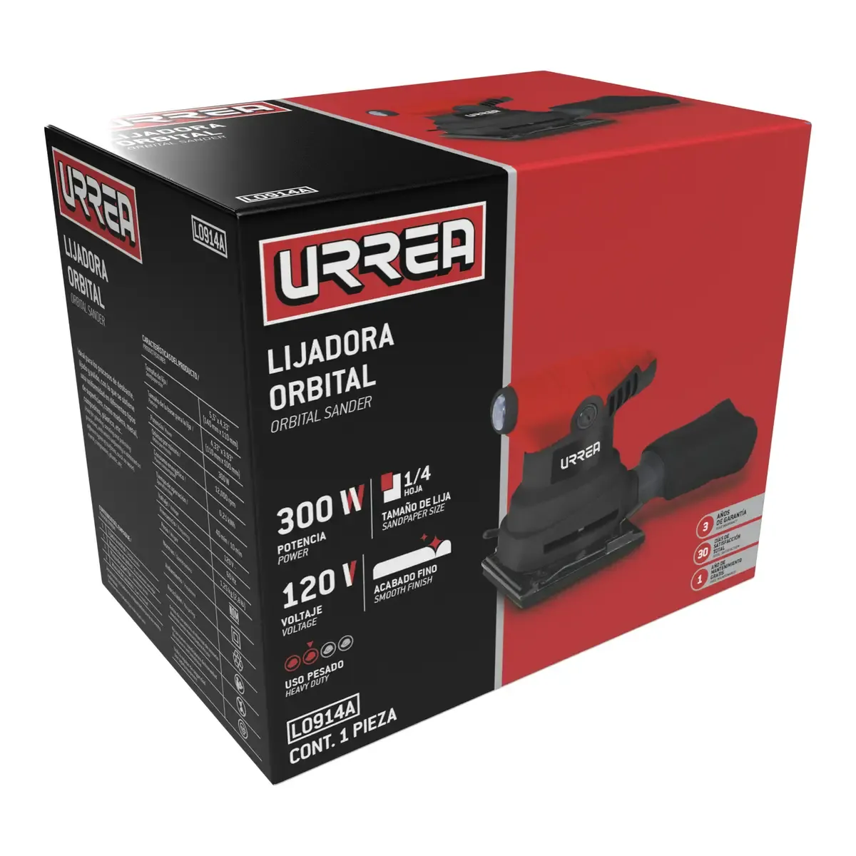 Lijadora orbital 1/4" de hoja200 W 120 V
